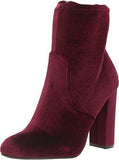 Edit Burgundy Velvet Boot