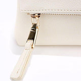 Bysummer Markfran Oversized Foldover Clutch Ivory