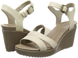 Leigh Ii Ankle Strap W Wedge Sandal Oatmealkhaki 5 M Us