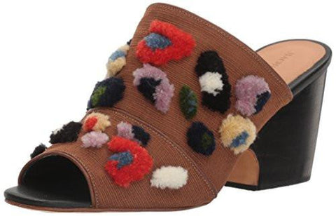 Rachel Comey Dahl Mule, Leopard EmbroideryBlack, 8.5 M Us