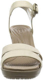 Leigh Ii Ankle Strap W Wedge Sandal Oatmealkhaki 5 M Us