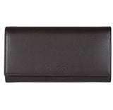 Leather Continental Flap Wallet 346058 2140 Cocoa Brown
