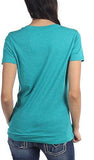 Hurley Oasis Prem Vneck Tshirt, Size: Medium, Color: Heather Rio Teal