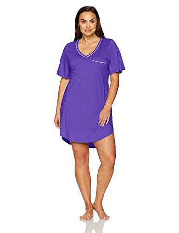 Plus Size Bella Extnd Ss Dress, Regency Purple/Periwinkle, 3X