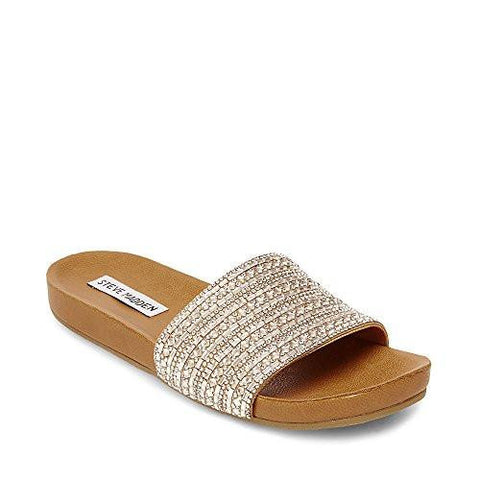 Dazzle Flat Sandal Rhinestone 8 M Us