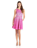 Cotton Jacquard With Stripe, Pink/Cream, 8