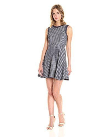 Eneration Fit And Flare Dress Indigo Combo 6