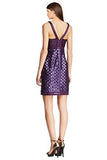 Sequined Beaded VNeck Sleeveless Sheath Cocktail Dress
