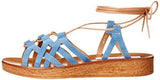 Seaashor Wedge Sandal Denim Suede 8 M Us