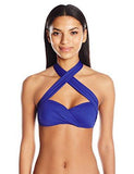 Gypsy Solids Highneck Halter Bikini Top Indigoindigo 12