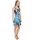 Sleeveless Mini Casual Dress Blue Xs