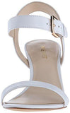 Nine West Kiani Leather Wedge Sandal White 8 M Us