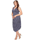 Plus Plus Size Asymmetric Maxi Dress Print Dress