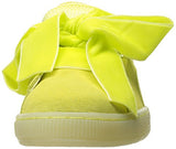 Puma Suede Heart Reset Wns Fashion Sneaker Soft Fluo Yellowsoft Fluo Yellow 55 M Us