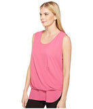 DrapeFront Layered Top, Pink, Xl
