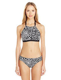 Kenneth Cole New York Got The Beat Hineck Halter Bikini Bra Top Black Large