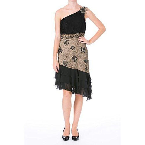 S Embellished Prom Cocktail Dress Black 6