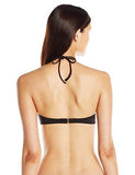 Algiers Solid High Neck Bikini Top Black 6
