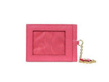 Wiberlux Prada Metal Logo Detail Contrast Interior Long Wallet One Size Black_Pink