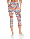 Active Crop Pant Print, Tribal Hints, Medium