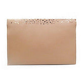 Orfila Flower Hollow Out Clutch Envelope Chain Shoulder Bag Handbag Color Beige