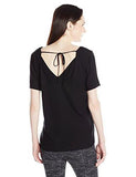 Stella Crepe Flutter Sleeve Top, Black, XSmall