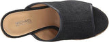 Michael Michael Kors Hastings Mule Dark Denim Nappa Clogmule