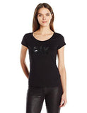 Raised Logo Tee Black Xsmall