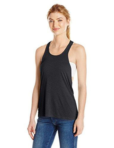 Recreation Washy Jersey Solid Athletic Back Tank Top Black S