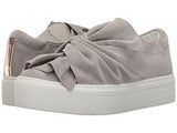 Kenneth Cole York Aaron Platform Twisted Bow Suede Fashion Sneaker Light Grey 7 M Us