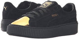 Puma Suede Platform Gold Fashion Sneaker Goldpuma Blackpuma 75 M Us