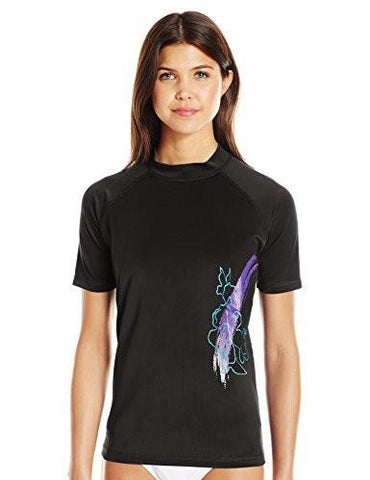 Kanu Surf Katya Upf 50 Sun Protective Short Sleeve Rashguard Black M