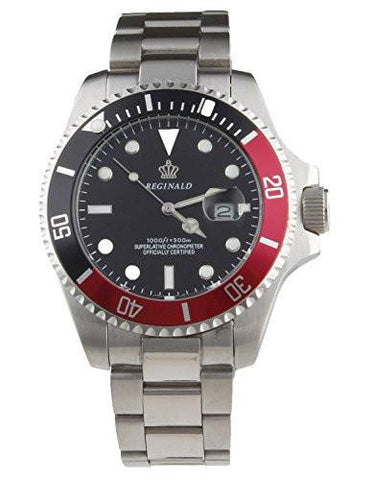 Luxury Black Dial Rotatable Bezel Luminous Quartz Silver Stainless Steel Watch