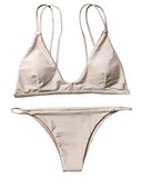 Mooskini Fashion Sexy Halter Padded Bikini Set Twopieces Swimsuit Bathing Suitnudesmall