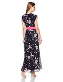 Eliza J Petite Surplus HighLow Dress, Navy, 8P