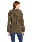 Cotton Four Pocket Hooded Field Jacket, Army Green, S