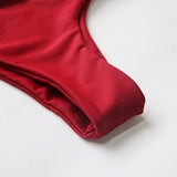 Mooskini Fashion Sexy Brazilian Push Up Bikini Set Twopieces Swimsuit Bathing Suit M Red