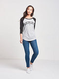 Rep City Raglan Grey/Black L Tops Tees Black