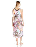 Long Midi Gown, Pink Paisley, M
