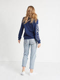 Varsity Player Crewneck Fleece Navy S Tops Sweatshirts Navy