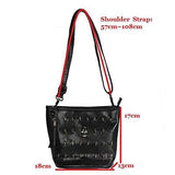 Fashion Shoulder Bag Skull Face Studs Punk Rivet Lady Messenger Pu Leather Goth Coressbaby Bags Tassels Vintage Style
