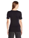 Karen Kane Super Soft Tee, Black, Small