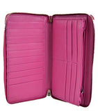 Gucci Soho Vernice Pink Patent Leather Zip Around Travel Wallet