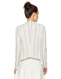 Stripe Tuxedo Blazer With Welts Limestone Multi Xsmall