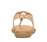 Chlass Ring Flat Sandal Light Tan Snake 10 M Us