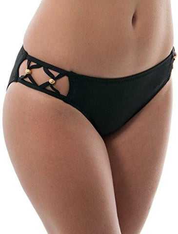 Algiers Strap Side Hiptster Bikini Bottom Black 6