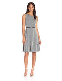 2 Piece 3/4 Sleeve Jacket Dress, Ivory/Navy, 14