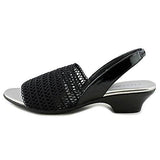 Elmann Open Toe Casual Slingback Sandals Us, Black, Size 8.0