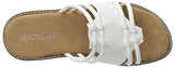 Aerosoles Super Cool Slide Sandal White 8 M Us