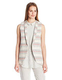 Printed Blazer Vest Sand Combo Small